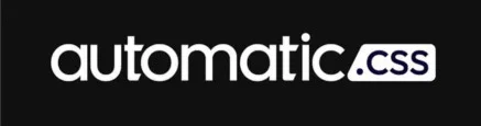 Logo displaying 'automatic.css' on black background.