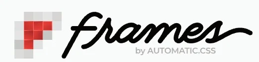 Frames logo by AUTOMATIC.CSS with mosaic F.